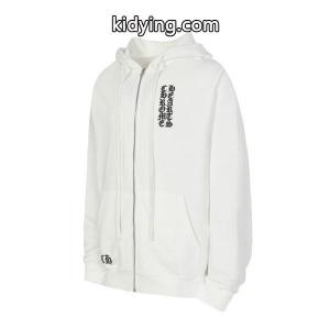 注目の新作 ホワイト シンプルジップ 上品モード 2026秋冬コーデ クロムハーツ コピー コピー Chrome hearts コピー パーカーkidying26Sbmu4D