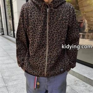 supreme スーパーコピー 激安 フリース フーディ SS25 豹柄 サーマルパーカー メンズ レディース ジップアップ ストリート人気kidying261vuyGf