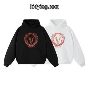 ブラック × ホワイト パーカー ヴェルサーチ スーパーコピー versace スーパーコピー コピー 2026秋冬必須 人気限定 上質 売れ筋kidying269z4fui