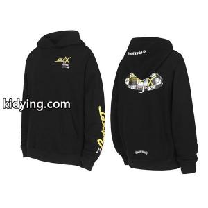 クロムハーツ コピーブランド コピー Chrome hearts コピーブランド パーカー セール価格 ブラック × イエローロゴ 個性派 防風対策 2026秋冬必須アイテムkidying26yCmCSv