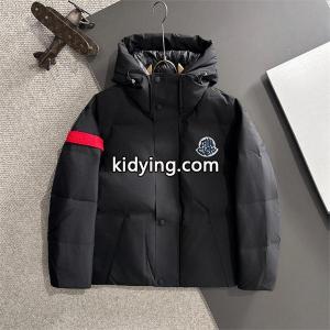 ブラック × レッド アームロゴ 冬仕様 高保温ダウン moncler スーパーコピー モンクレール スーパーコピー コピー ダウンジャケットkidying26mmSHba
