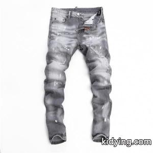 Dsquared2 スーパーコピー 激安 グレー ダメージデニム メンズ ヴィンテージ加工 ストレッチ スキニーフィット ジーンズkidying26qKDqKD