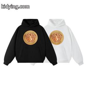 パーカー ヴェルサーチ コピー versace コピー コピー 2026秋冬センセーション プレミアム ブラック × ホワイト ゴールドメデューサkidying26HXjWbe