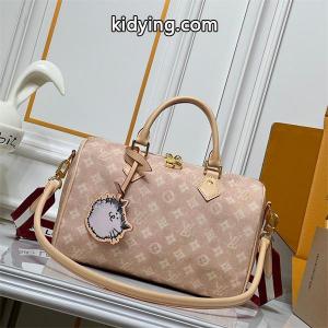 Louis vuitton コピーブランド 冬のぬくもり ベージュ キャットチャーム スピーディ型 ルイヴィトン コピーブランド コピー ハンドバッグkidying2605Hzia