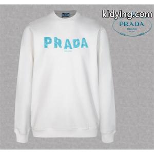 冬新作 ブラック ブルーロゴデザイン エレガント スタイリッシュ コピー スウェット prada コピー プラダ コピーkidying26OTfyuy