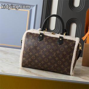 Louis vuitton コピー 秋冬の旅 ブラウン シェルパアクセント スピーディ型 ルイヴィトン コピー コピー ハンドバッグkidying26SHDO5j