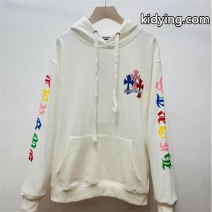 Chrome hearts コピーブランド クロムハーツ コピーブランド 限定モデル ホワイト カラフル クロスロゴ刺繍デザイン コピー パーカーkidying26CuyGbu