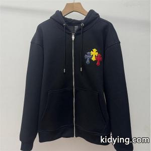 季節限定 ブラック カラフル クロス刺繍デザイン Chrome hearts コピーブランド クロムハーツ コピーブランド スーパーコピー パーカー 裏起毛kidying26bmGXvm