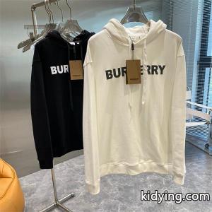 白黒 2 色 秋冬でも快適 バーバリー ブランド コピーコピーロン T パーカー シンプル上品 burberry ブランド コピーkidying265riuae