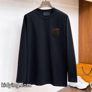 prada コピー コピー 長袖Tシャツ ポケットデザイン レッドライン カジュアル プラダ コピーkidying26mOv09n