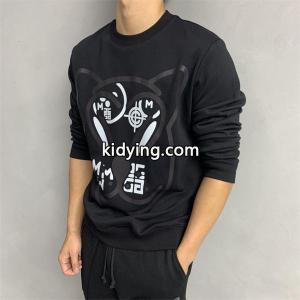 ブラック ウサギ柄 ロゴ混合 パーカー ジバンシー コピー givenchy コピー スーパーコピー 2026秋冬コーデ 注目kidying261L1f8j