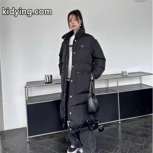 冬季限定 ブラック ロング丈 高級 保温 偽物 ダウンコート 季節限定モデル 人気 prada コピー プラダ コピーkidying26yaW5XD