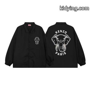 ブラック エレファント柄 KENZOロゴ ジャケット スーパーコピー 2026秋冬必須アイテム 人気モデルkidying265jaWze