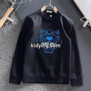 ケンゾー ブラック ブルータイガープリント パーカー KENZO スーパーコピー 秋冬 魅力 人気 トレンドkidying26r4Tv0b