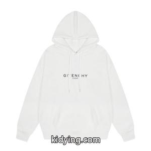 givenchy ブランド コピー スーパーコピー 秋冬シンプルで洗練された 万能 ホワイト ロゴプリント パーカー ジバンシー ブランド コピーkidying26jeayOv