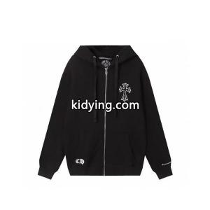 CHROME hearts コピー スーパーコピー ジップパーカー 新作 クラシック クロスロゴ モノトーン クロムハーツ コピーkidying26OnSnGj