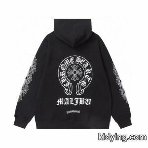クロムハーツ コピー スーパーコピー ジップパーカー 大胆 洗練 ホースシュー ブラック CHROME hearts コピーkidying26ziGjWn