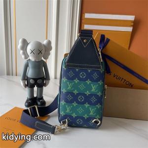 LOUIS vuitton コピーブランド 偽物 個性 高級 ブルーグリーン モノグラム スリングバッグ ルイヴィトン コピーブランドkidying26rCGjai