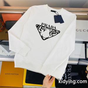 prada ブランド コピー スーパーコピー スウェット トレーナー  カジュアル シック タイガーロゴ プリント プラダ ブランド コピーkidying26STryei