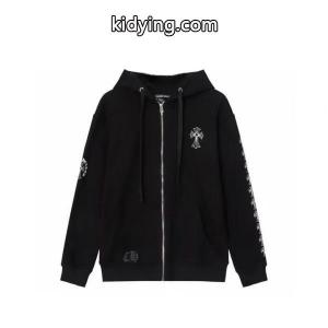 CHROME hearts コピーブランド コピー ジップパーカー 注目 シンプル クロスロゴ ホワイト ブラック クロムハーツ コピーブランドkidying26ya8zqq