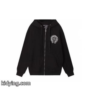 クロムハーツ コピー コピー ジップパーカー 人気 シンプル クラシック ホースシュー ロゴ CHROME hearts コピーkidying26XPruKD
