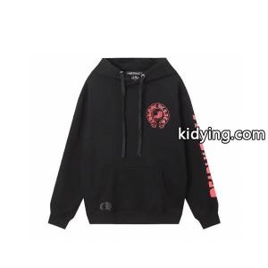 CHROME hearts コピー スーパーコピー パーカー 話題 モード レッドロゴ ストリート ブラック クロムハーツ コピーkidying26a01zGf