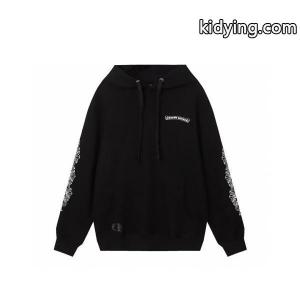 CHROME hearts コピーブランド 偽物 パーカー 洗練 ピンク クロスロゴ モノトーン ブラックホワイト クロムハーツ コピーブランドkidying26fODiyy