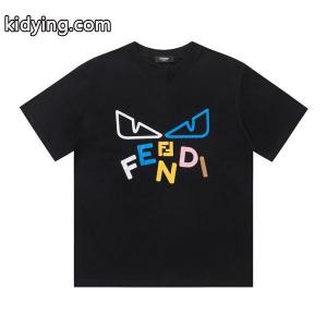 大人気fendi ブランド コピーＴシャツモンスターフェンデイプリント半袖Ｔシャツクールネックkidying26n0PfSz