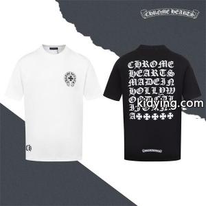 ポップ 春夏 クロムハーツ コピーCHROME hearts コピー 半袖Tシャツ 男女兼用 2色可選_ブランド コピー 激安(日本最大級)kidying26eiO1fu