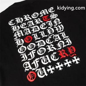 春秋夏冬人気セールCHROME hearts コピーブランド クロムハーツ コピーブランドコピー 男女兼用カップルCHロゴファッション半袖Tシャツkidying26beCCWD