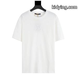 お買い得限定セール動きやすい生地黒白LOUIS vuitton コピーヴィトン tシャツスーパーコピー吸水性伸縮性半袖Tシャツ男性用kidying26fuGjuu