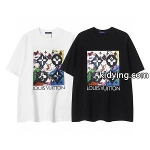 ヴィトン コピー 通販LOUIS vuitton コピー数量限定お買い得オールシーズン対応半袖ｔシャツ夏服ブラックホワイトkidying26aCaeyq