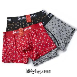 雑誌掲載人気LV x supreme ブランド コピーx  louis vuitton ブランド コピーコラボ下着3枚セットシュプリーム ブランド コピー コピー 激安(日本最大級)kidying26051r8D