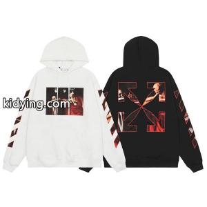 透気日焼け止めOFF-white コピーブランドオフホワイト コピーブランド激安フード付きメンズパーカーkidying26PnC4zi