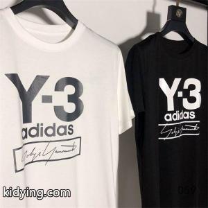 Y-3×コピー adidasコラボワイ・スリーロゴ半袖ｔシャ...