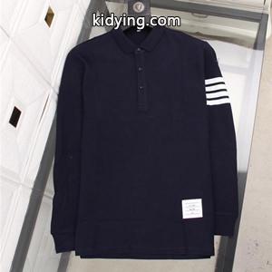 THOM browne コピーブランド 驚きの破格値最新作のトムブラウン コピーブランド偽物 メンズ 長袖ポロシャツ 3色展開 コットン100％kidying26iaWnei