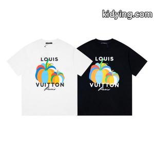 大特価完売品！LOUIS vuitton コピールイヴィトン コピー激安メンズトップス半袖クルーネックTシャツブラック、ホワイト2色kidying26ODCSHj