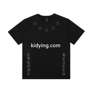 お得低価CHROME hearts コピークロムハーツ コピーｔシャツコピーの男女兼用クルーネック半袖Tシャツkidying26jKb8Pz