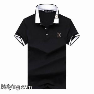 超人気専門店LOUIS vuitton コピールイヴィトン コピースーパーコピーのメンズビジネス用ポロ半袖Ｔシャツブラック、ホワイト2色可選kidying26KTTP9f