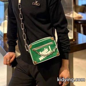 LOUIS vuitton コピー ルイヴィトン コピー バッグ コピー メンズ ミニ ソフトトランク モノグラム グリーンkidying26TXziSf