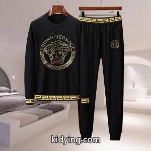 2026FWコラボ ヴェルサーチ コピーブランドセット 偽物 versace コピーブランド 裏起毛 保温性に優れたよい着心地kidying26Ov8z0b