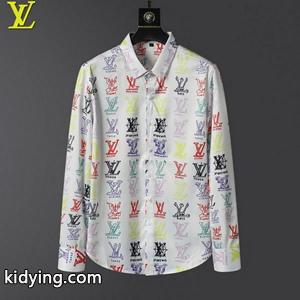 人気定番豊富な LOUIS vuitton コピー ヴィトン 激安 シャツ ロゴプリントに合わせ カジュアルなスタイルkidying26SbGTza