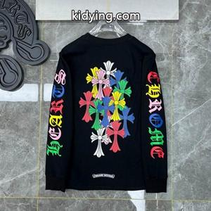 王道のストリートファッションおすすめ CHROME hearts ブランド コピー クロムハーツ ブランド コピーコピー長袖ｔシャツ ユニセックスkidying26XbSL9j