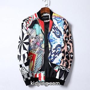 派手なプリントした DOLCE & gabbana コピーブランドスーパーコピードルガバジャケット メンズ 欧米風 品質保証新作登場kidying26be4DKv