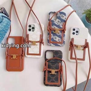 celine コピーおすすめカジュアルにきれいめ小物ご紹介 セリーヌ コピー携帯ケースコピー IPHONE13/12/X/XR 斜め掛け可能kidying26ruWTDi