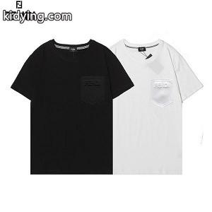 今季大好評の半袖 fendi コピー フェンディ コピー スーパーコピー 半袖tシャツ 胸元ロゴ シンプルで合わせやすいkidying268jKvKj