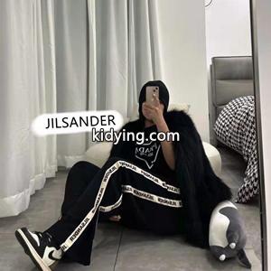 日本でも大人気のモデル JILSANDER ジルサンダースウェットパンツ偽物 男女兼用 有名セレブが着用 高品質激安kidying268991Hn