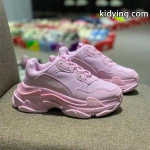 最新トレンドのbalenciaga コピー バレンシアガ コピー コピー スニーカー ALLOVER LOGO TRIPLE S ピンク＆ホワイトkidying26XDOHTv