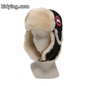 カナダグース ブランド コピー CANADA goose ブランド コピー パイロットハット 帽子 ムートン 黒 アイボリー SHERLING CO-PILOT HAT 通販 ショッピングkidying26q4nm4r