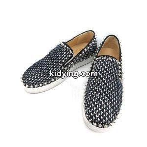 クリスチャンルブタン コピー Christian louboutin コピー スリッポン スニーカー スタッズ 紺 レディース 通販kidying26reS9Pj